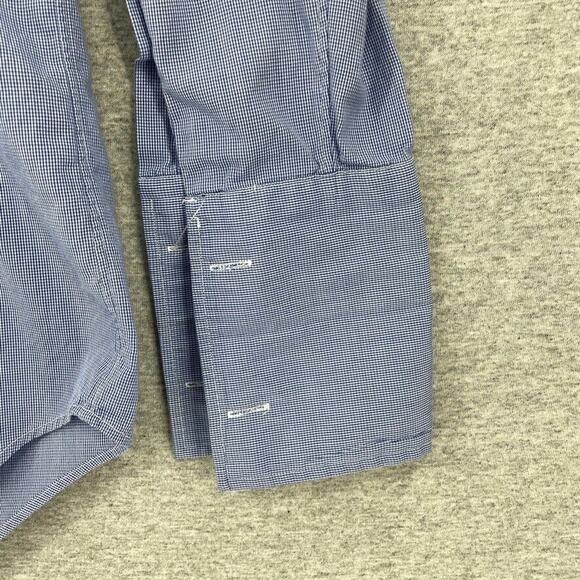 Polo Ralph Lauren Button Up Shirt Mens 15 Blue Check Long Sleeve Chatfield - Picture 9 of 9